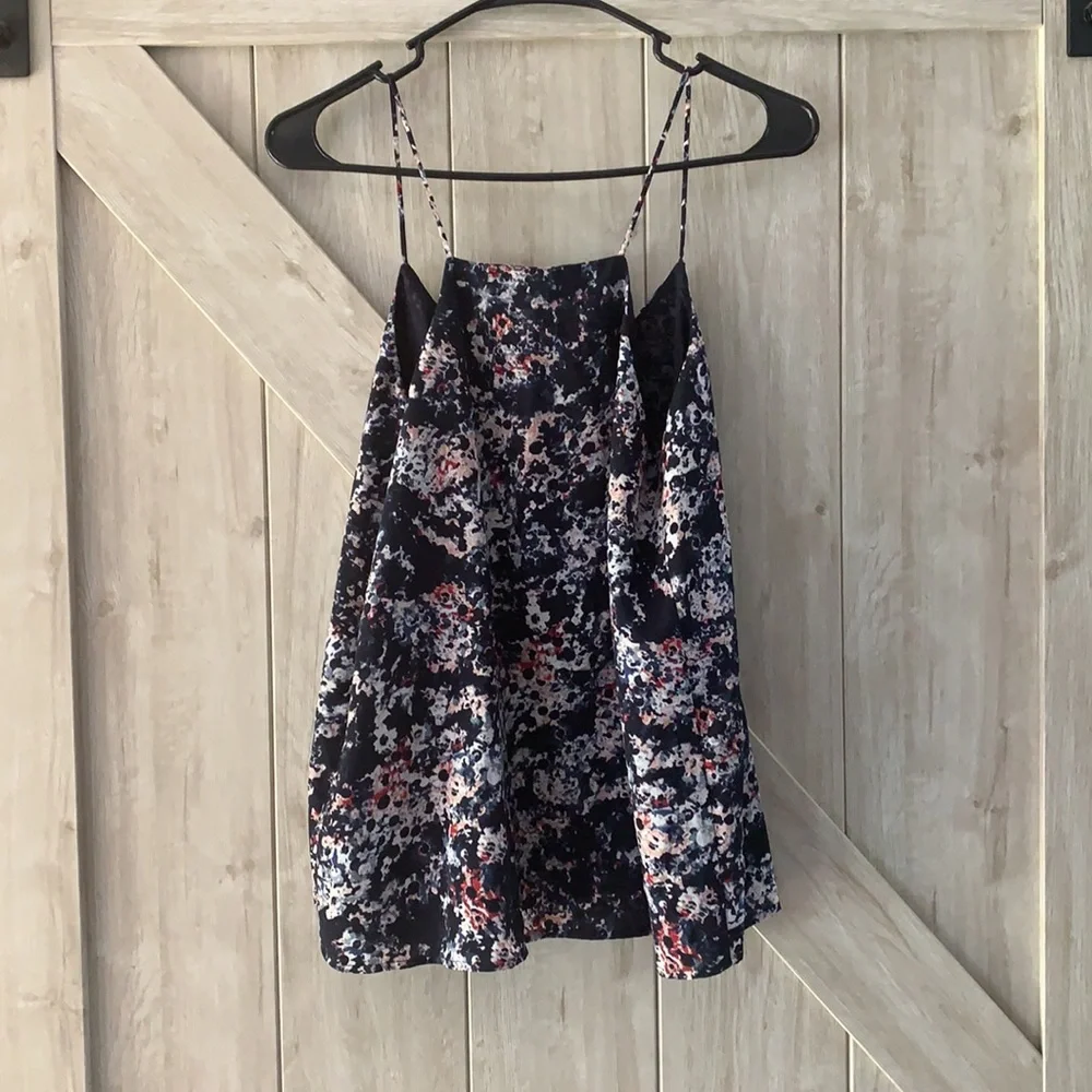 Willi Smith Light Elegant Summer Sleeveless Top Size Small Multicolored Tank Top - Picture 2 of 5